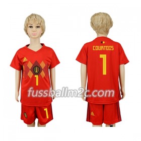 Fußballtrikots Belgien Courtois 1 Kinder Heim Trikotsatz WM 2018